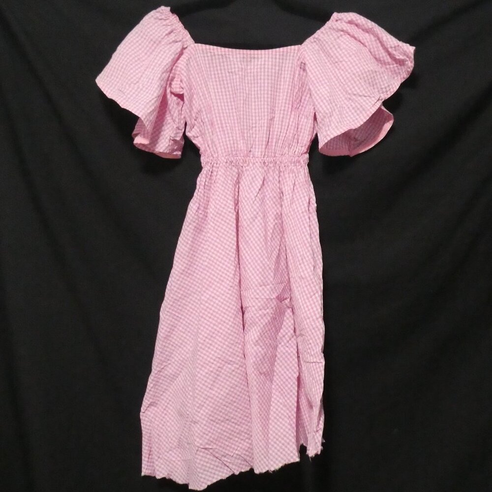 LUXE by STYLE KEEPERS | xs, extra small | Pink and White Gingham Dress | NWOT